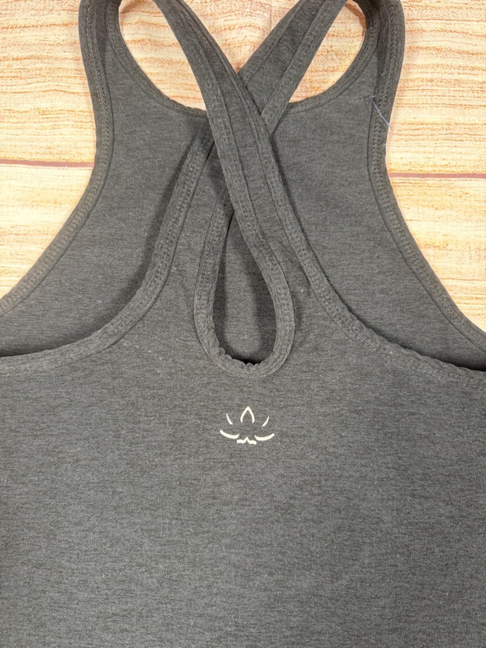 Beyond Yoga Black High Neck Space Dye Racerback Tank - Sleek Athletic Fit - Picture 5 of 7
